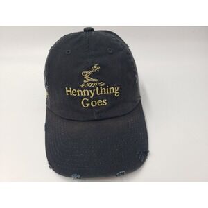 Hennything Goes Field Grade Distressed Strapback Adjustable Hat Cap Men Women